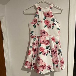 Elisa B Sleeveless Pleated Dress Girl 12